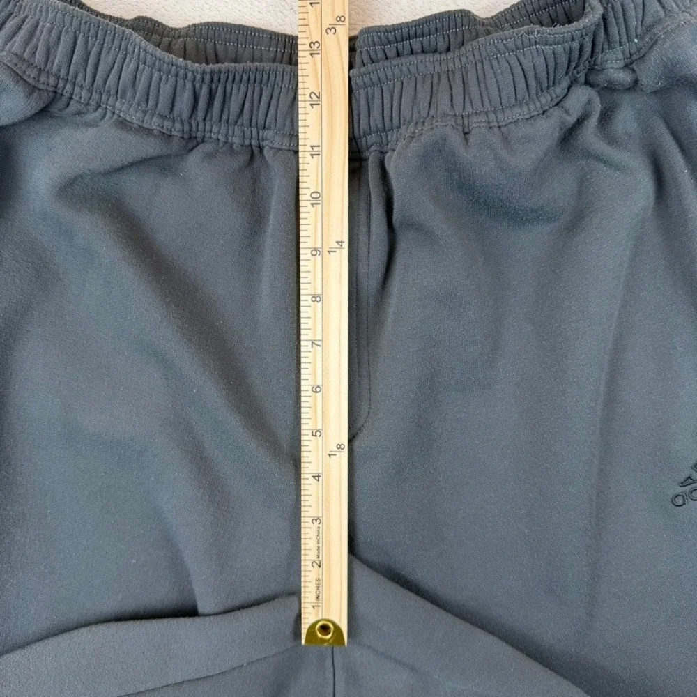 Adidas‎ Mens Fleece Lined Track Pants Gray Joggers 2XL JC6022 Zip Ankle